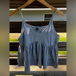 Womens SHEIN large baby doll grey tank top